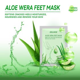 Kameel Melk Voet Masker AloâˆšÂ´ Vera Peeling Voeten Masker Exfoliating Sok Scrub Voor Pedicure Anti Crack Verwijderen Dode Huid Voet patch Care (Color: green)