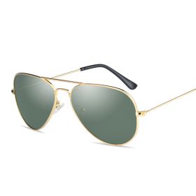 Pilot Sunglasses Men Polarized Driving Sunglass Vintage Oversized Sun Glass Women Brand Design Eyewear UV400 Night Vision Shades (Lens Color: dark green)