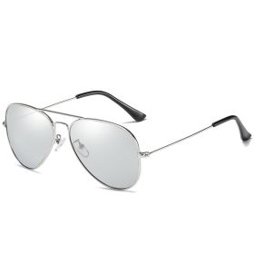 Pilot Sunglasses Men Polarized Driving Sunglass Vintage Oversized Sun Glass Women Brand Design Eyewear UV400 Night Vision Shades (Lens Color: silver mercury)