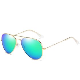 Pilot Sunglasses Men Polarized Driving Sunglass Vintage Oversized Sun Glass Women Brand Design Eyewear UV400 Night Vision Shades (Lens Color: gold green polarized)