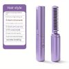 USB Rechargeable Wireless Hair Straightener for Home Use - Dual-Use Straight and Curly Hair Straightener with No Hair Damage