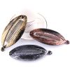 3pack Vintage Banana Hair Clips - Painted Fish Clip Set for Women and Girls - Fun and Stylish Hair Accessories